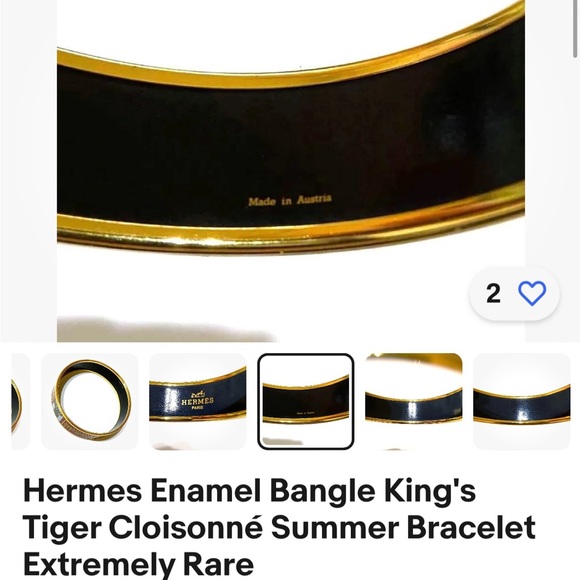 Vintage Hermes Tiger Bangle - Picture 5 of 15